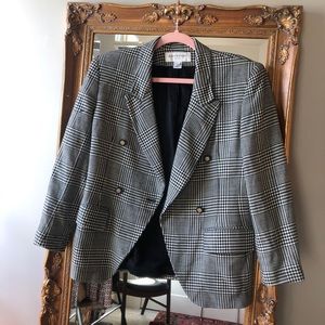 Glen plaid blazer